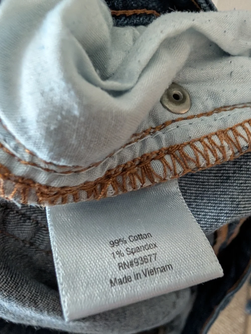 ANA Dark Blue Denim Roll-Cuff Women's Shorts - Picture 3 of 4
